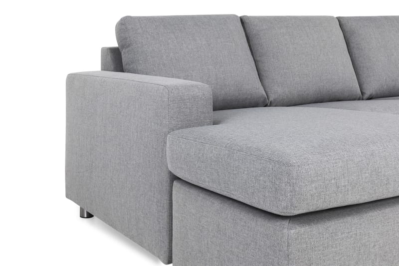 Crazy 5-personers Højrevendt U-formet X-Large Sofa med Chaiselong i Stof - Grå - Møbler - Sofaer - U Sofa