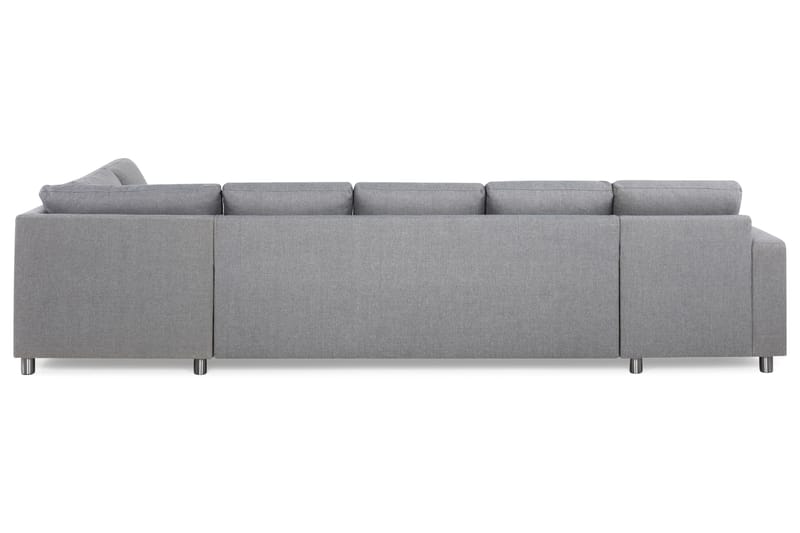 Crazy 5-personers Højrevendt U-formet X-Large Sofa med Chaiselong i Stof - Grå - Møbler - Sofaer - U Sofa