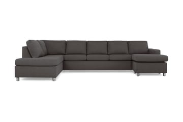 Crazy 5-personers Venstrevendt U-formet X-Large Sofa med Chaiselong i Stof