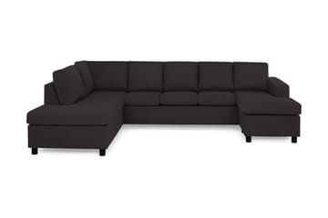 Crazy 5-personers Venstrevendt U-formet Sofa med Chaiselong i Stof