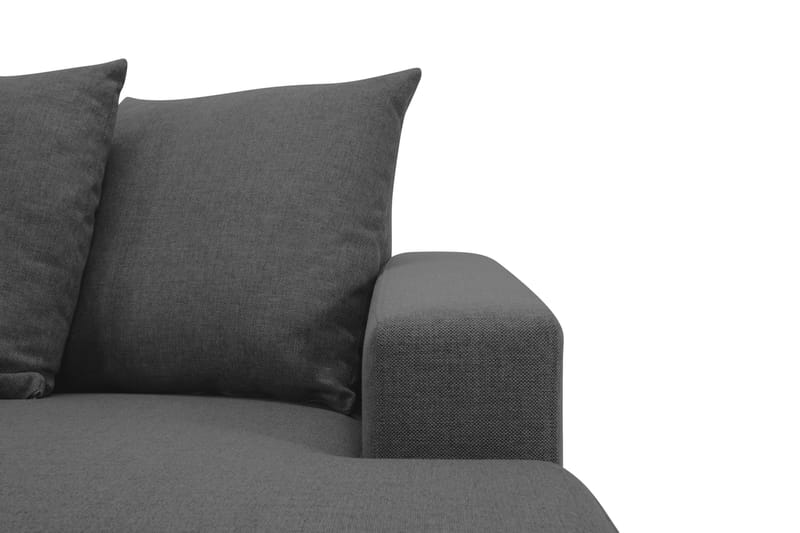Crazy 5-personers Venstrevendt U-formet X-Large Sofa med Divan og Chaiselong i Stof inkl. Kuvertpuder - Antracit - Møbler - Sofaer - U Sofa