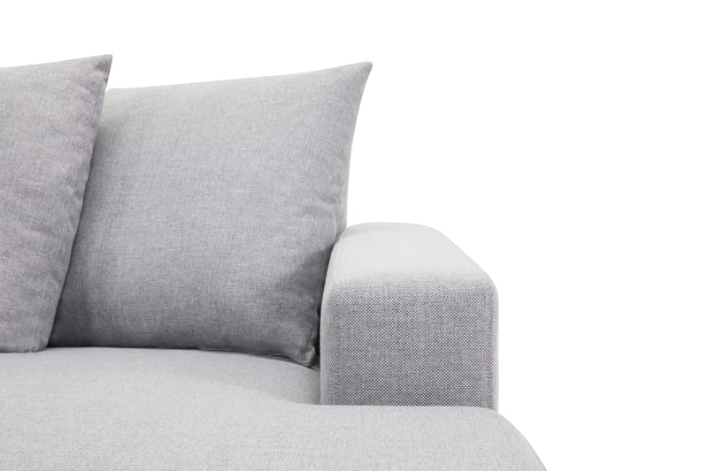 Crazy 5-personers Venstrevendt U-formet X-Large Sofa med Divan og Chaiselong i Stof inkl. Kuvertpuder - Grå - Møbler - Sofaer - U Sofa