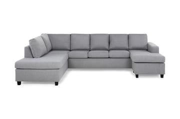Crazy 5-personers Venstrevendt U-formet Sofa med Chaiselong i Stof