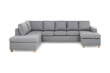 Crazy 5-personers Venstrevendt U-formet Sofa med Chaiselong i Stof