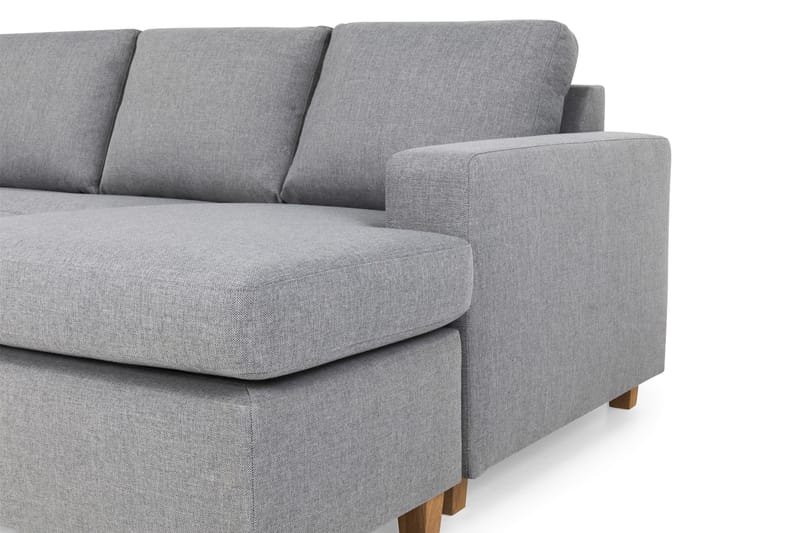 Crazy 5-personers Venstrevendt U-formet Sofa med Chaiselong i Stof - Grå - Møbler - Sofaer - U Sofa