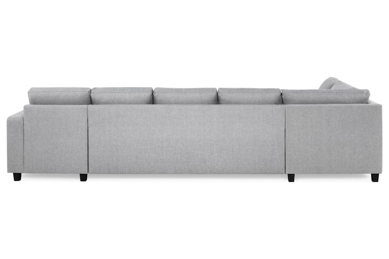 Crazy 5-personers Venstrevendt U-formet X-Large Sofa med Chaiselong i Stof - Grå - Møbler - Sofaer - U Sofa