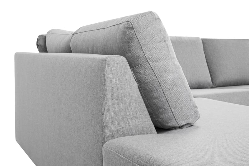 Crazy 5-personers Venstrevendt U-formet X-Large Sofa med Chaiselong i Stof - Grå - Møbler - Sofaer - U Sofa