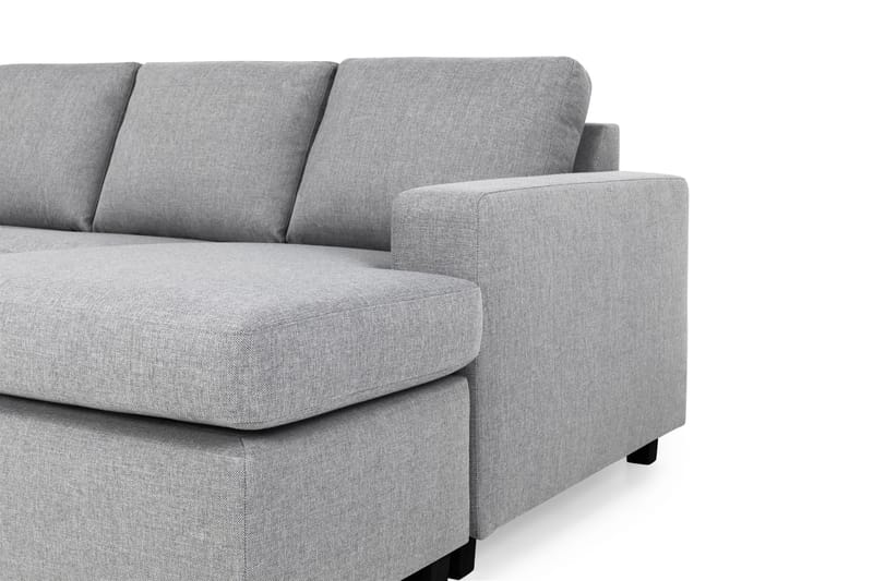 Crazy 5-personers Venstrevendt U-formet X-Large Sofa med Chaiselong i Stof - Grå - Møbler - Sofaer - U Sofa
