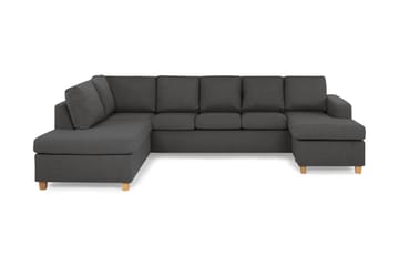 Crazy 5-personers Venstrevendt U-formet Sofa med Chaiselong i Stof