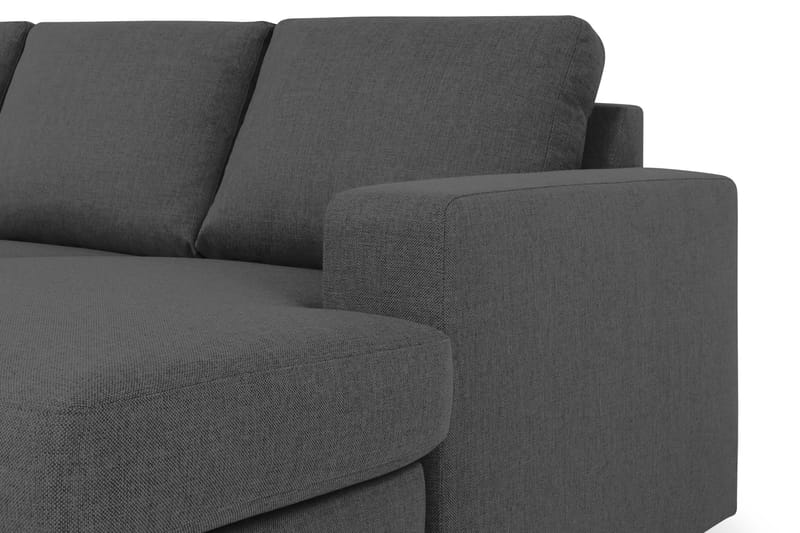 Crazy 5-personers Venstrevendt U-formet Sofa med Chaiselong i Stof - Mørkegrå - Møbler - Sofaer - U Sofa