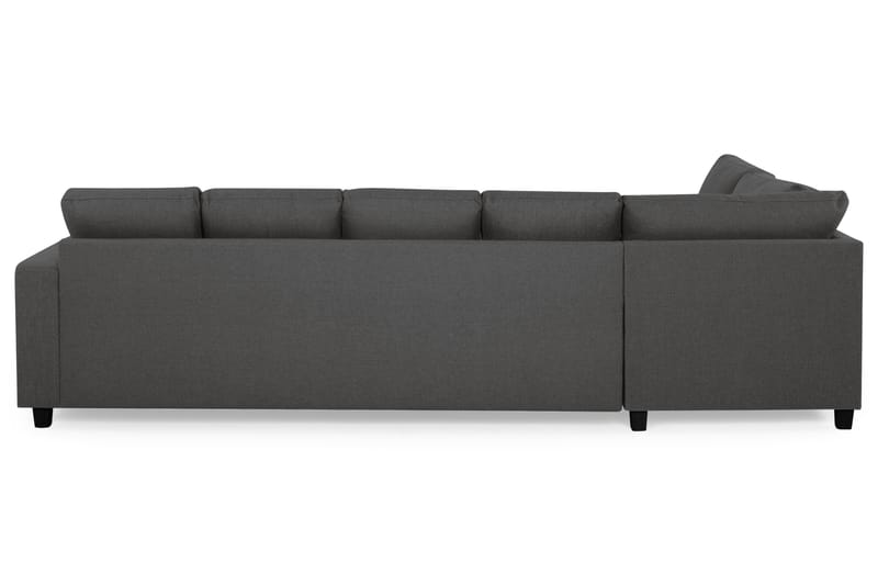 Crazy 5-personers Venstrevendt U-formet Sofa med Chaiselong i Stof - Mørkegrå - Møbler - Sofaer - U Sofa