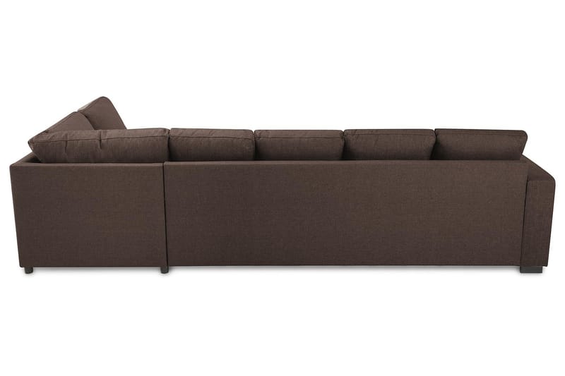 Crazy 5-personers Højrevendt U-formet X-Large Sofa med Chaiselong i Stof - Brun - Møbler - Sofaer - U Sofa