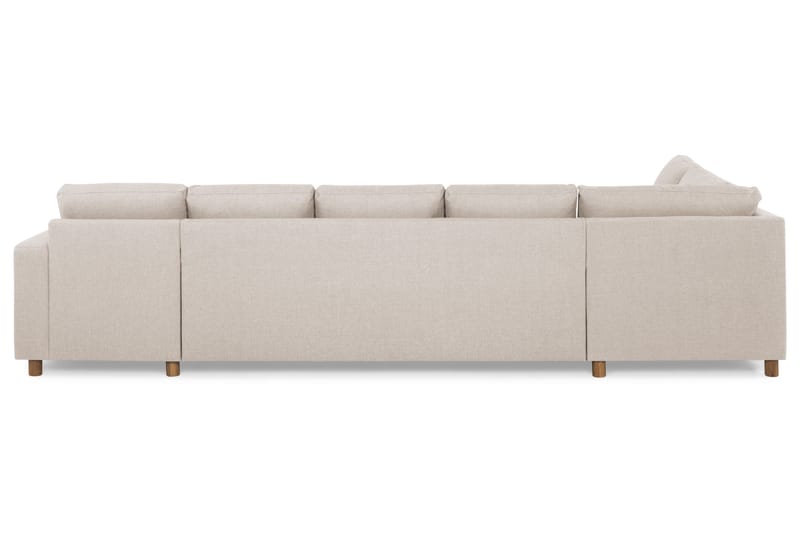 Crazy 5-personers Venstrevendt U-formet X-Large Sofa med Chaiselong i Stof - Beige - Møbler - Sofaer - U Sofa