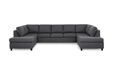 Crazy 5-personers U-formet Sofa med dobbeltchaiselong i Stof