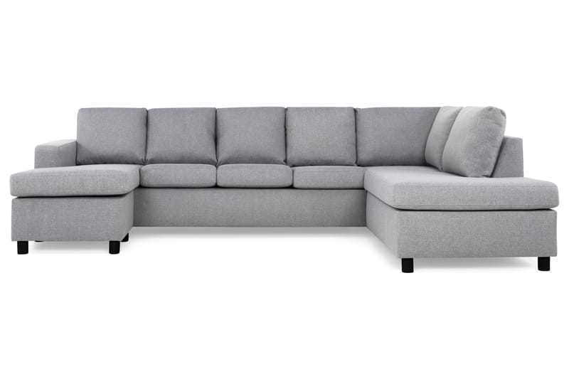 Crazy 5-personers Højrevendt U-formet X-Large Sofa med Chaiselong i Stof - Grå - Møbler - Sofaer - U Sofa