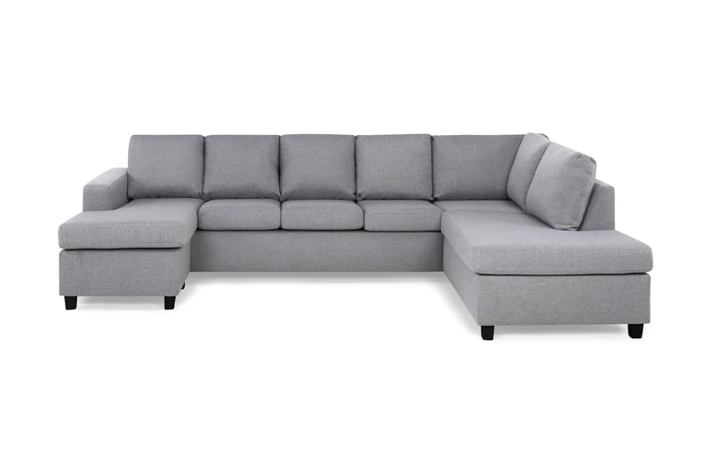Crazy 5-personers Højrevendt U-formet X-Large Sofa med Chaiselong i Stof - Grå - Møbler - Sofaer - U Sofa