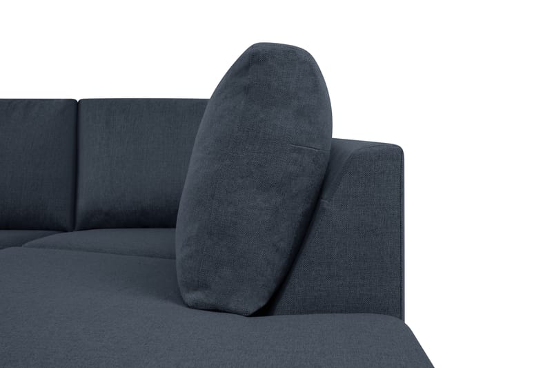 Crazy 5-personers Højrevendt U-formet X-Large Sofa med Chaiselong i Stof - Blå - Møbler - Sofaer - U Sofa