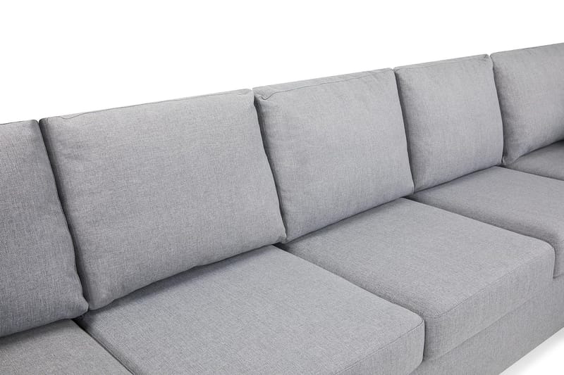 Crazy 5-personers Højrevendt U-formet X-Large Sofa med Chaiselong i Stof - Grå - Møbler - Sofaer - U Sofa