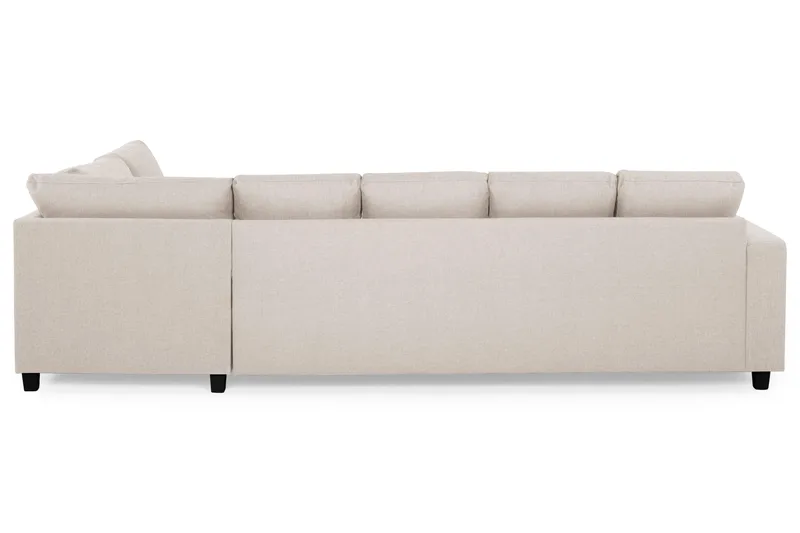 Crazy 5-personers Højrevendt U-formet X-Large Sofa med Chaiselong i Stof - Beige - Møbler - Sofaer - U Sofa