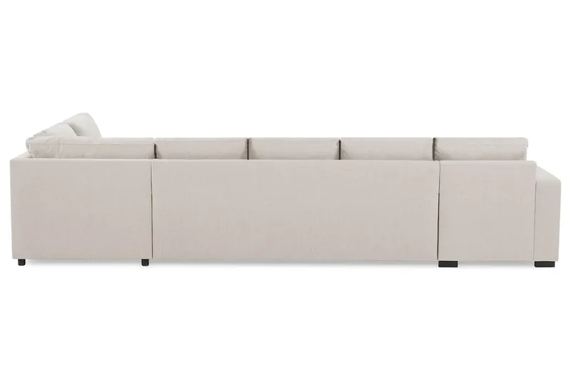 Crazy 5-personers Højrevendt U-formet X-Large Sofa med Chaiselong i Stof - Beige - Møbler - Sofaer - U Sofa