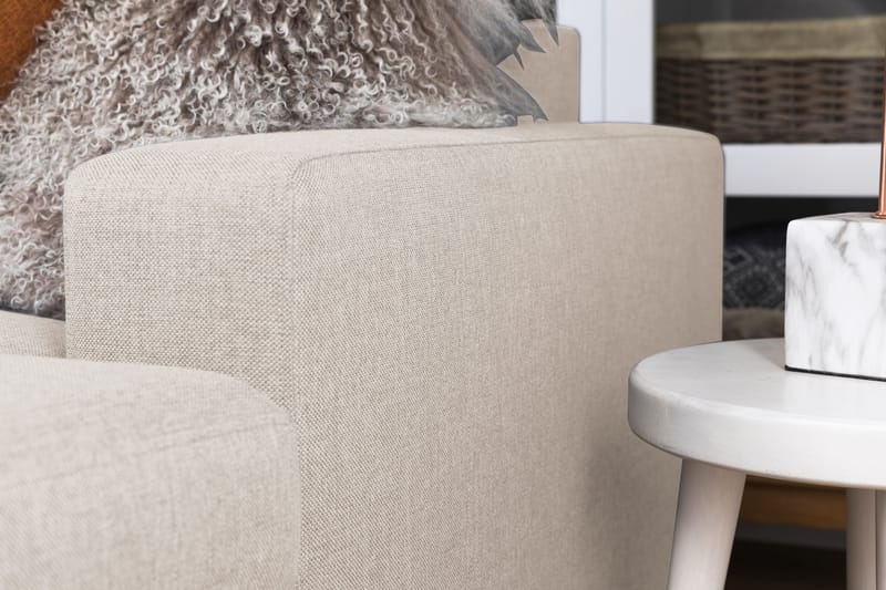 Crazy 5-personers Venstrevendt U-formet X-Large Sofa med Chaiselong i Stof - Beige - Møbler - Sofaer - U Sofa