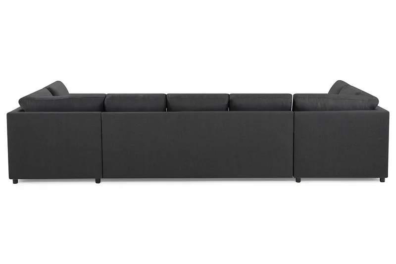 Crazy 5-personers U-formet Sofa med dobbeltchaiselong i Stof - Mørkegrå - Møbler - Sofaer - U Sofa