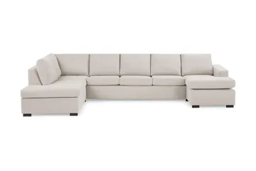 Crazy 5-personers Venstrevendt U-formet X-Large Sofa med Chaiselong i Stof