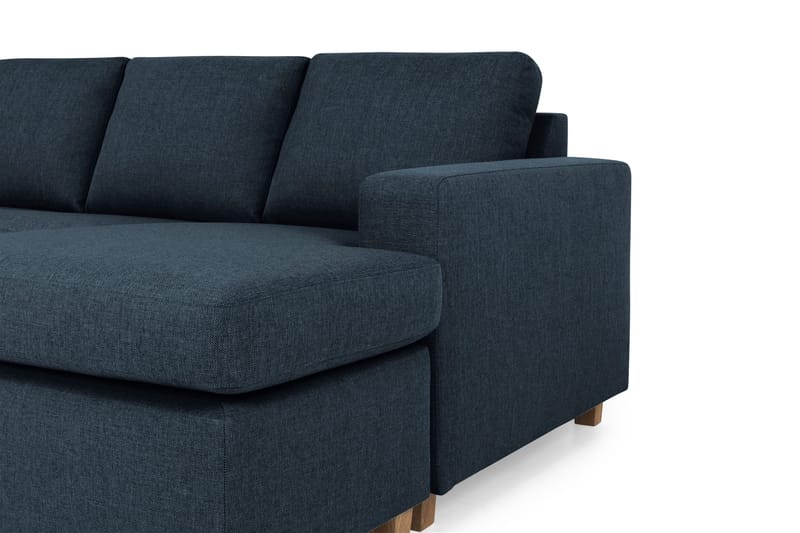 Crazy 5-personers Venstrevendt U-formet X-Large Sofa med Chaiselong i Stof - Blå - Møbler - Sofaer - U Sofa