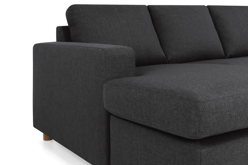 Crazy 5-personers Højrevendt U-formet X-Large Sofa med Chaiselong i Stof - Antracit - Møbler - Sofaer - U Sofa
