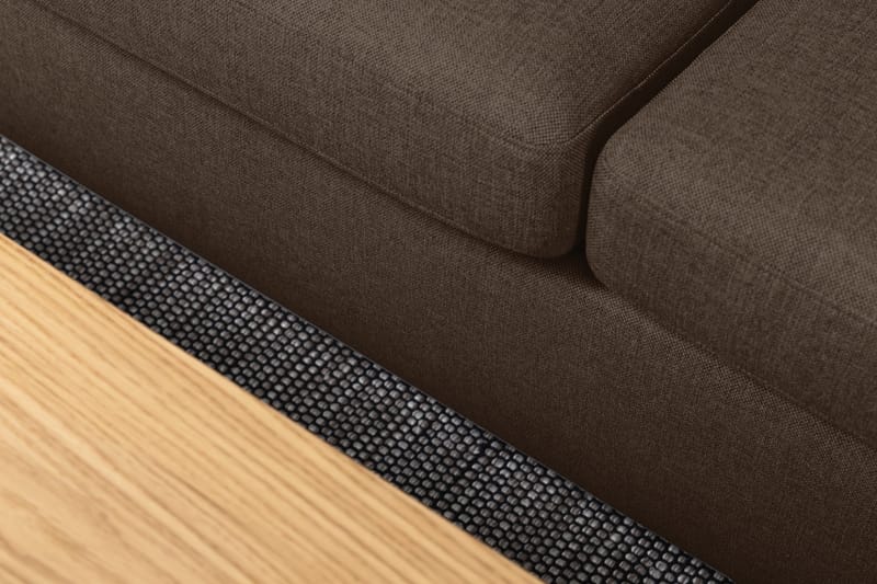 Crazy 5-personers Venstrevendt U-formet X-Large Sofa med Chaiselong i Stof - Brun - Møbler - Sofaer - U Sofa