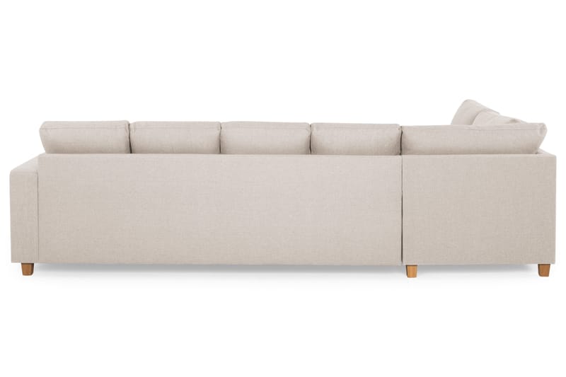 Crazy 5-personers Venstrevendt U-formet Sofa med Chaiselong i Stof - Beige - Møbler - Sofaer - U Sofa