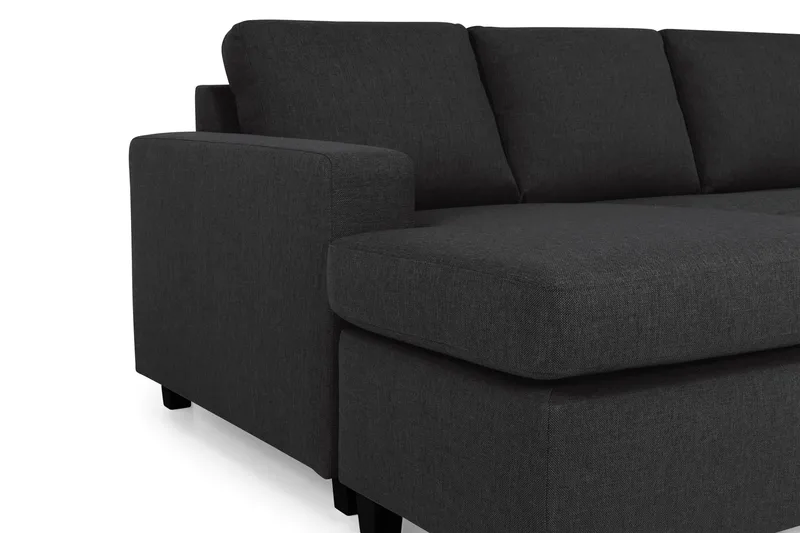 Crazy 5-personers Højrevendt U-formet X-Large Sofa med Chaiselong i Stof - Antracit - Møbler - Sofaer - U Sofa