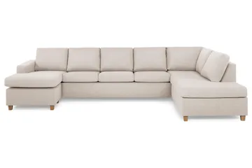 Crazy 5-personers Højrevendt U-formet X-Large Sofa med Chaiselong i Stof