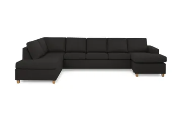 Crazy 5-personers Venstrevendt U-formet X-Large Sofa med Chaiselong i Stof