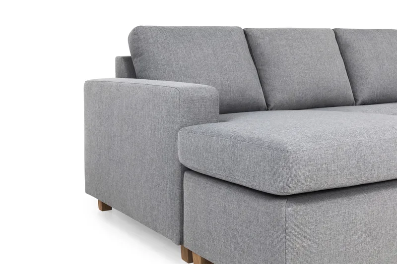 Crazy 5-personers Højrevendt U-formet X-Large Sofa med Chaiselong i Stof - Grå - Møbler - Sofaer - U Sofa