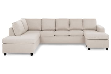 Crazy 5-personers Venstrevendt U-formet Sofa med Chaiselong i Stof