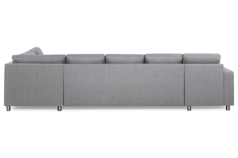 Crazy 5-personers Højrevendt U-formet X-Large Sofa med Chaiselong i Stof - Grå - Møbler - Sofaer - U Sofa