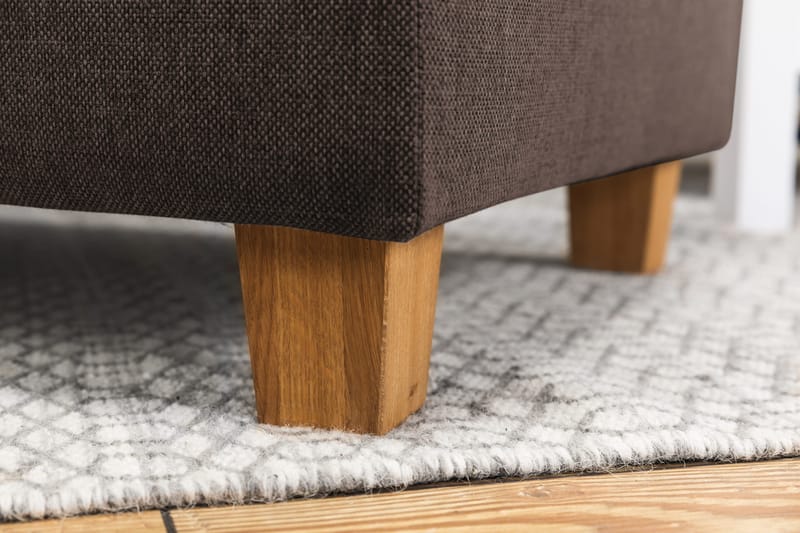 Crazy 5-personers Højrevendt U-formet X-Large Sofa med Chaiselong i Stof - Brun - Møbler - Sofaer - U Sofa