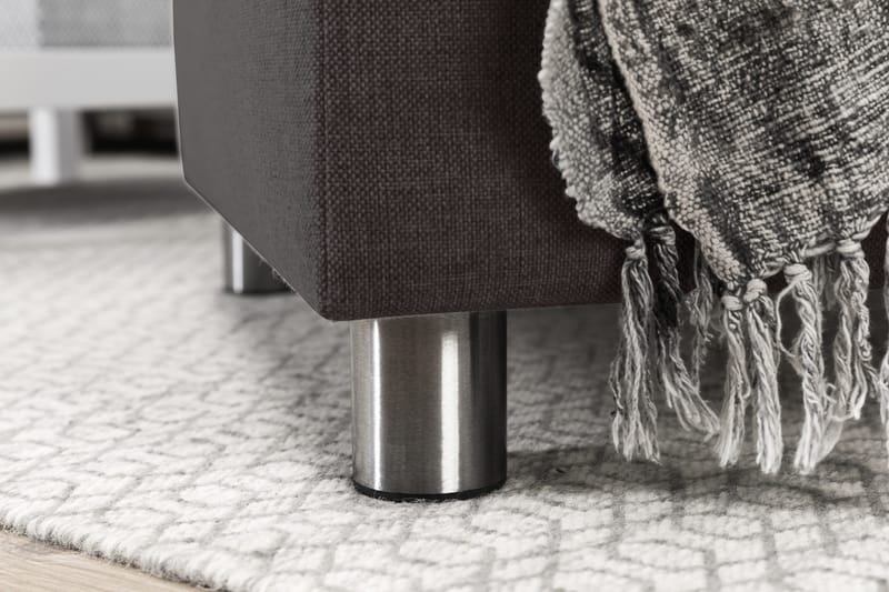 Crazy 5-personers Venstrevendt U-formet Sofa med Chaiselong i Stof - Mørkegrå - Møbler - Sofaer - U Sofa