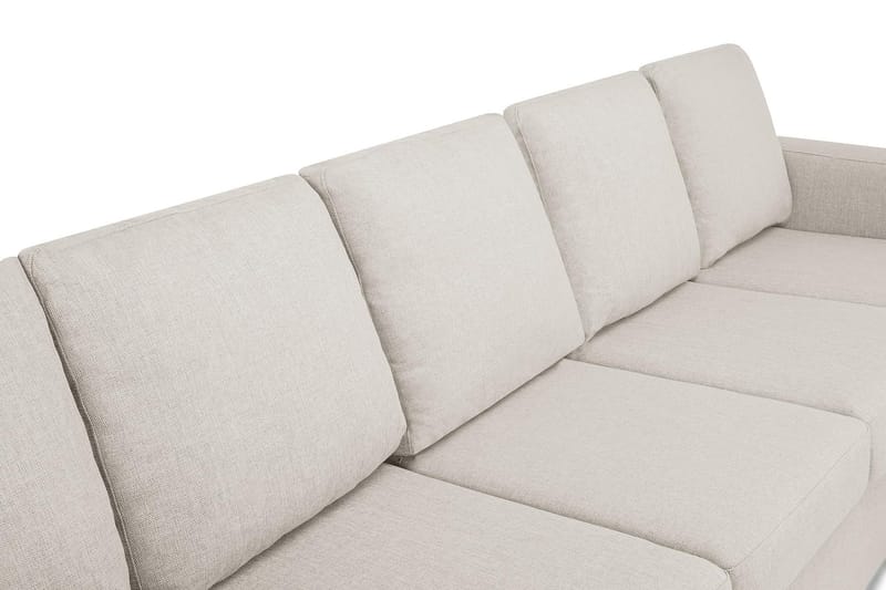 Crazy 5-personers Venstrevendt U-formet Sofa med Chaiselong i Stof - Beige - Møbler - Sofaer - U Sofa