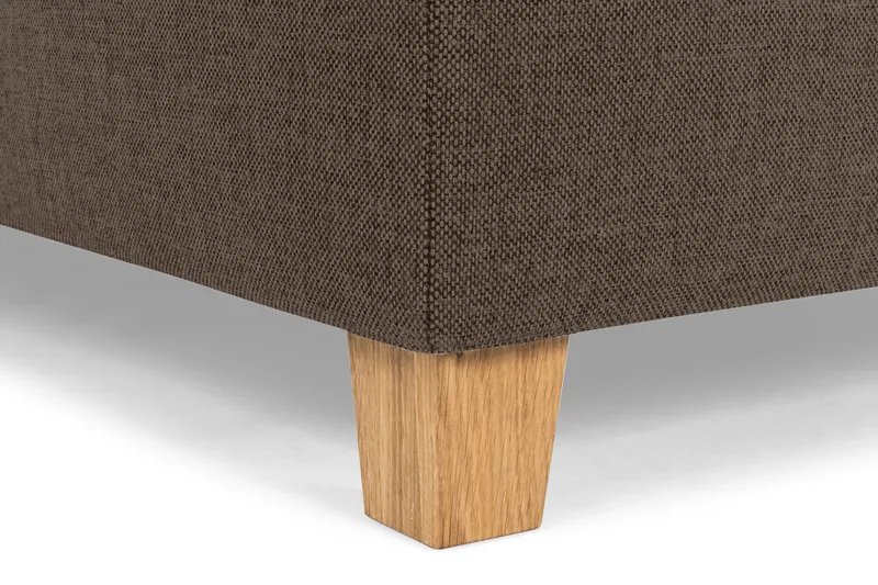 Crazy 5-personers Venstrevendt U-formet X-Large Sofa med Chaiselong i Stof - Brun - Møbler - Sofaer - U Sofa