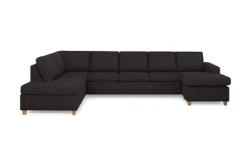 Crazy 5-personers Venstrevendt U-formet X-Large Sofa med Chaiselong i Stof