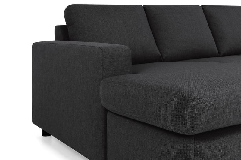 Crazy 5-personers Højrevendt U-formet X-Large Sofa med Chaiselong i Stof - Antracit - Møbler - Sofaer - U Sofa