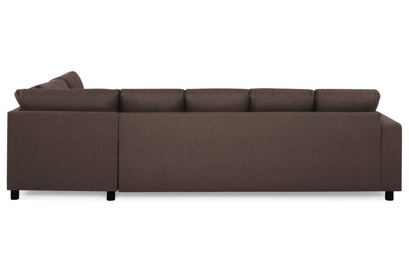Crazy 5-personers Højrevendt U-formet X-Large Sofa med Chaiselong i Stof - Brun - Møbler - Sofaer - U Sofa