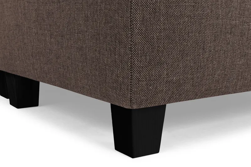 Crazy 5-personers Højrevendt U-formet X-Large Sofa med Chaiselong i Stof - Brun - Møbler - Sofaer - U Sofa