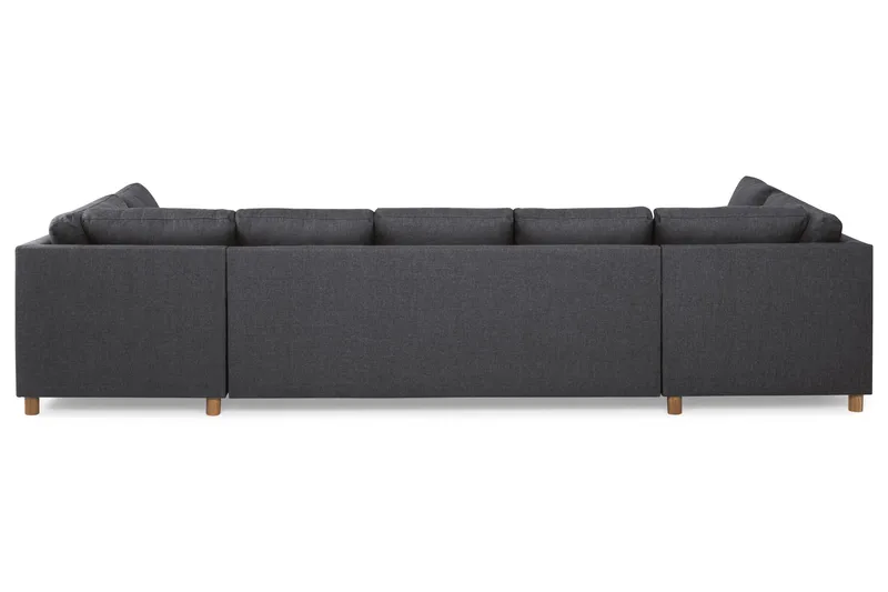 Crazy 5-personers U-formet Sofa med dobbeltchaiselong i Stof - Mørkegrå - Møbler - Sofaer - U Sofa