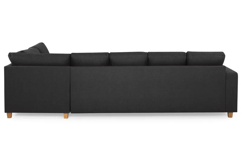 Crazy 5-personers Højrevendt U-formet X-Large Sofa med Chaiselong i Stof - Antracit - Møbler - Sofaer - U Sofa