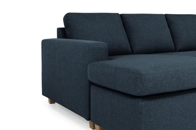 Crazy 5-personers Højrevendt U-formet X-Large Sofa med Chaiselong i Stof - Blå - Møbler - Sofaer - U Sofa
