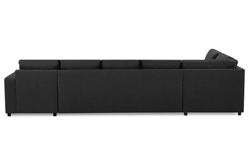 Crazy 5-personers Venstrevendt U-formet X-Large Sofa med Chaiselong i Stof - Antracit - Møbler - Sofaer - U Sofa