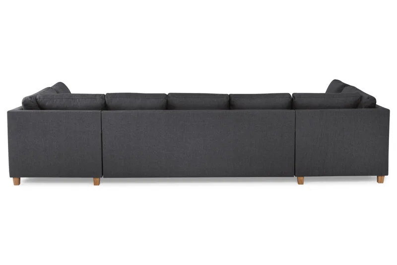Crazy 5-personers U-formet Sofa med dobbeltchaiselong i Stof - Mørkegrå - Møbler - Sofaer - U Sofa